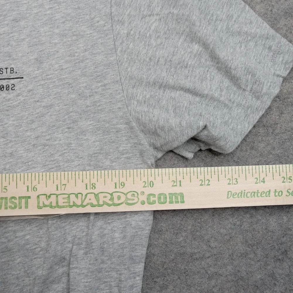 True Religion Shirt Mens Large Gray Buddha Guitar‎ Logo Graphic Tee Tagless
